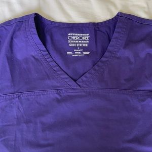 Purple Scrub Top XS